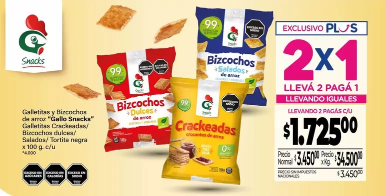 Gallo - Bizcochos Crackeadas