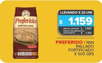 Preferido - PAN RALLADO FORTIFICADO