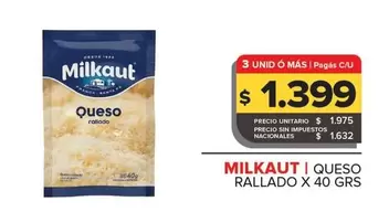 Milkaut - Queso rallado