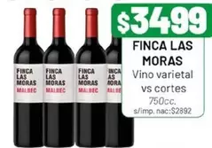 Finca Las Moras - Vino varietal vs cortes
