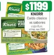 Knorr - Caldo clásico vs sabores