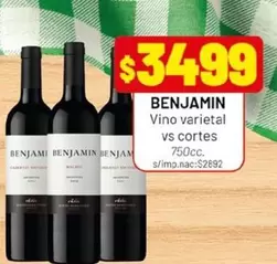 Benjamin - Vino varietal vs cortes