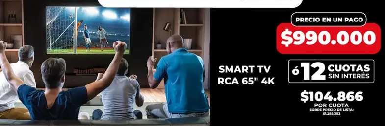 RCA - SMART TV 65" 4K