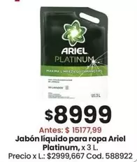 Ariel - Jabón líquido para ropa