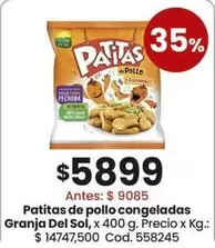 Granja del Sol - Patitas de pollo congeladas