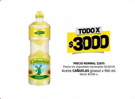 cañuelas - Aceite girasol