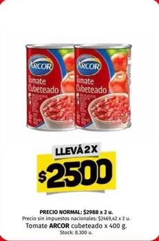 Arcor - Tomate Cubeteado