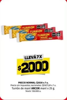 Arcor - Turrón de mani