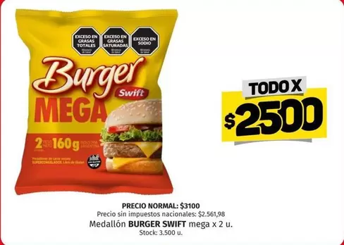 Swift - Medallón BURGER SWIFT mega