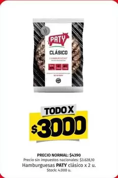 Paty - Hamburguesas clásico