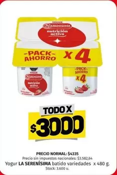 La Serenísima - Yogur batido