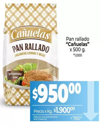 cañuelas - Pan rallado