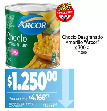 Arcor - Choclo Desgranado Amarillo