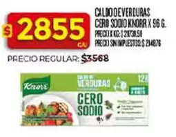 Knorr - CALDO DE VERDURAS CERO SODIO