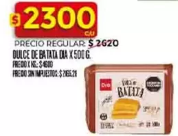 Dia - DULCE DE BATATA DIA X 500 G.