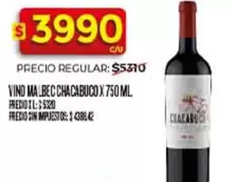 Chacabuco - VINO MALBEC CHACABUCO