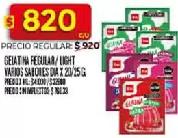 Dia - GELATINA REGULAR / LIGHT