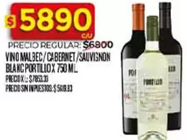 Portillo - VINO MALBEC/CABERNET/SAUVIGNON BLANC