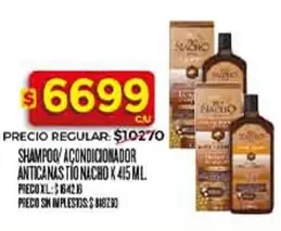 tio nacho - SHAMPOO/ ACONDICIONADOR ANTICANAS TIO NACHO K 415 ML
