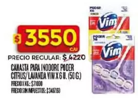 Vim - CANASTA PARA INODORO PODER