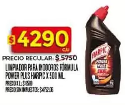 Harpic - LIMPIADOR PARA INODOROS FÓRMULA POWER PLUS