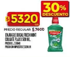 Colgate - ENJUAGUE BUCAL FRESH MINT