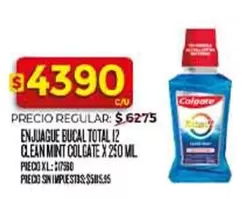Colgate - ENJUAGUE BUCAL TOTAL 12 CLEAN MINT