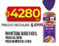 fargo - PAN INTEGRAL FARGO X 400G