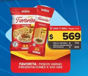 Favorita - FAVORITA | FIDEOS VARIAS