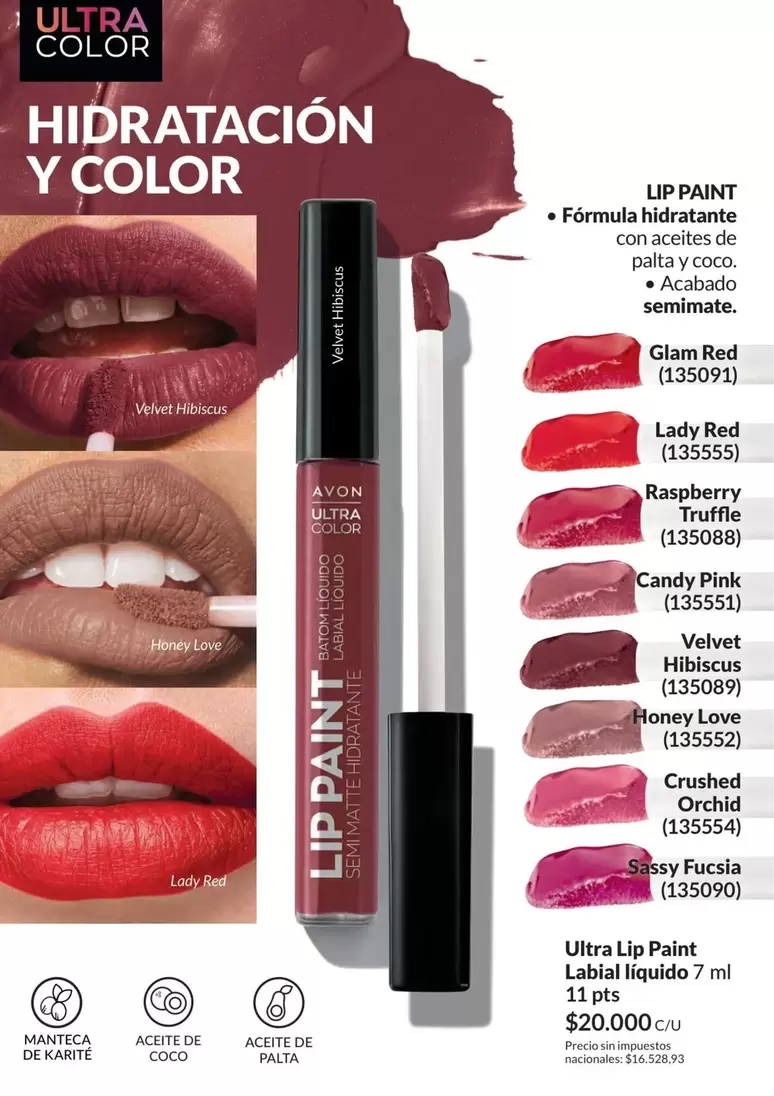 Avon - Ultra Lip Paint Labial líquido