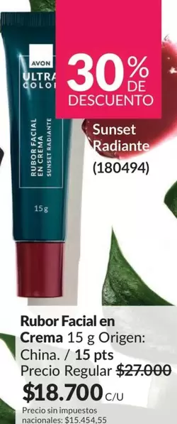 Avon - Rubor Facial en Crema 15 g (180494)