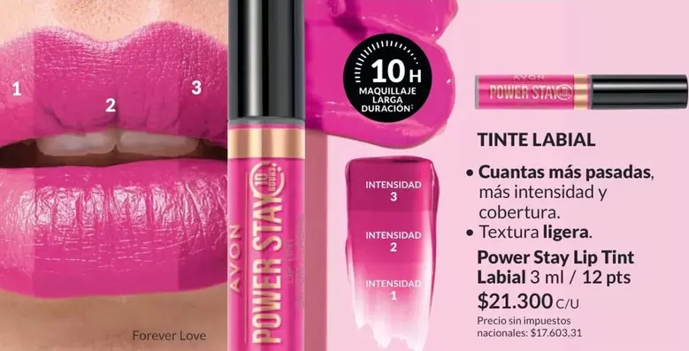 Avon - Power Stay Lip Tint Labial