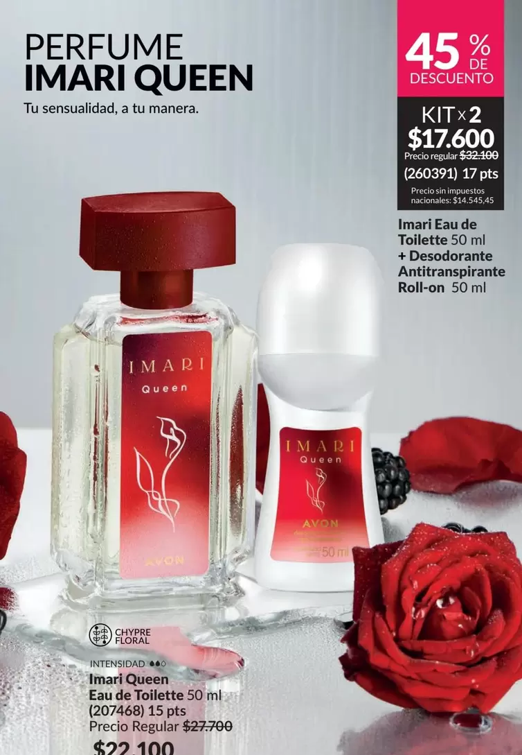 Imari - Queen Eau de Toilette 50 ml + Antiperspirant Roll-on 50 ml
