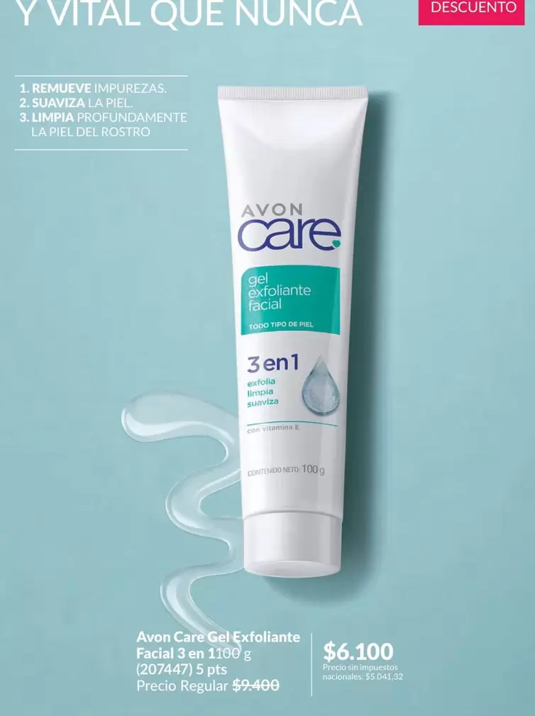 Vital - Gel Exfoliante Facial 3 en 1
