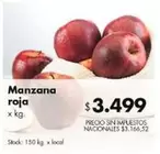 X$ - Manzana roja