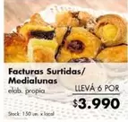 Surtidas - Facturas /Medialunas