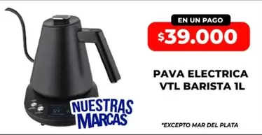 Mar del Plata - PAVA ELECTRICA VTL BARISTA 1L