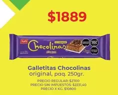 chocolinas - Galletitas
