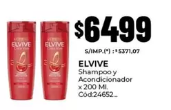 Elvive - Shampoo y Acondicionador x 200 Ml. Cód:24652