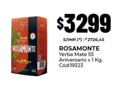 Rosamonte - Yerba Mate 55 Aniversario x 1 Kg. Cód:19323