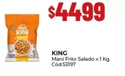 King - Maní Frito Salado x 1 Kg. Cód:53197