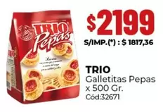 Trio - Galletitas Pepas x 500 Gr.
