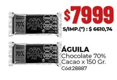 Aguila - Chocolate 70% Cacao x 150 Gr. Cód:28887