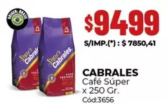 Cabrales - Café Súper x 250 Gr. Cód:3656