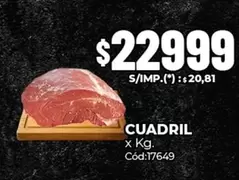 X$ - CUADRIL x Kg. Cód:17649