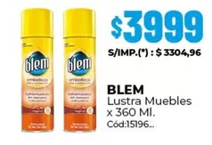 Blem - Lustra Muebles x 360 Ml. Cód:15196