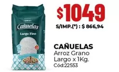 cañuelas - Arroz Grano Largo x 1Kg. Cód:2253