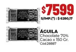 Aguila - Chocolate 70% Cacao x 150 Gr. Cód:28887