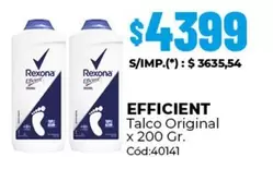 Rexona - Talco Original Cód:40141