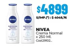 Nivea - Crema Normal x 250 Ml. Cód:29102